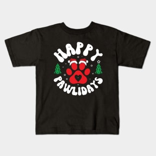 Happy Pawlidays Kids T-Shirt